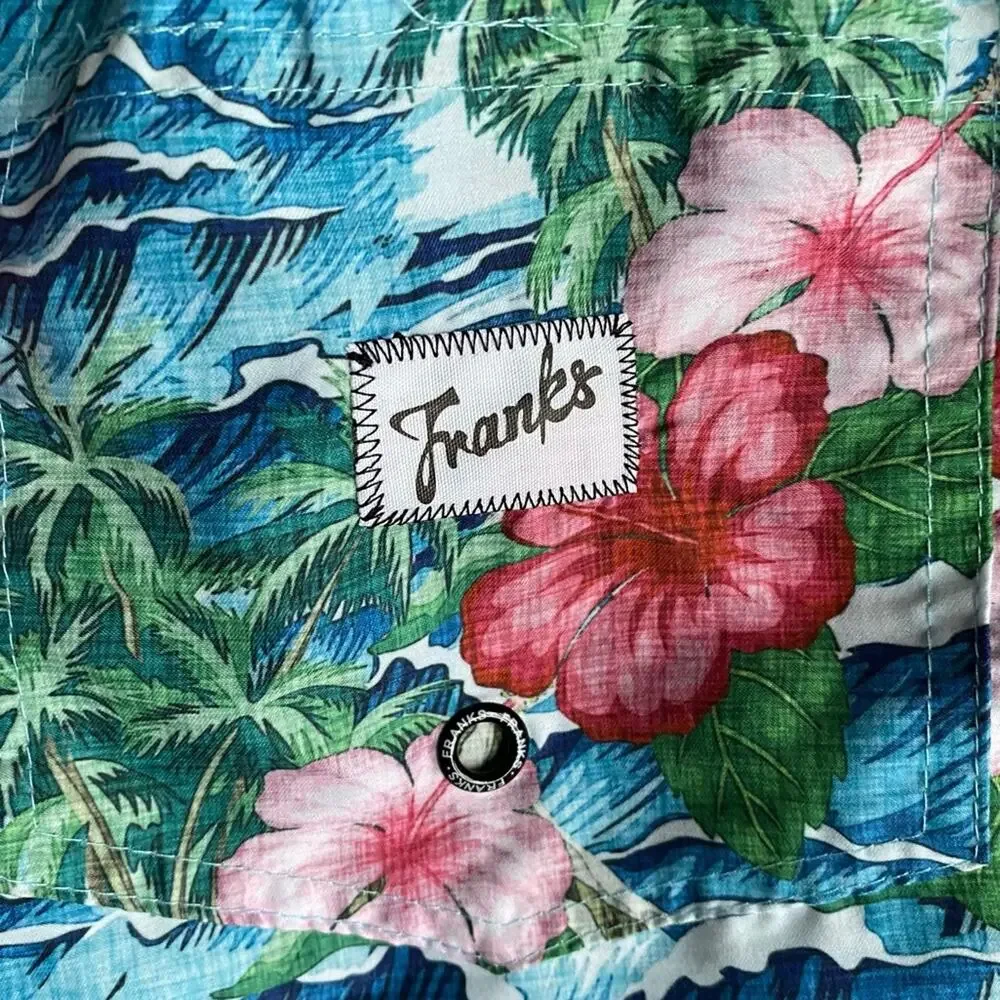 FRANKS Mens $89 Volcano Oahu Swim Shorts Trunk Suit XL NWOT